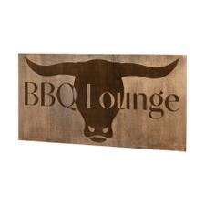 Træskilt Madera "BBQ Lounge"