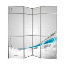 Foldevæg "360" med trykbare paneler
