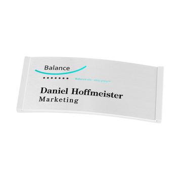 Navneskilt "Balance Alu-Complete" inkl. trykomkostninger