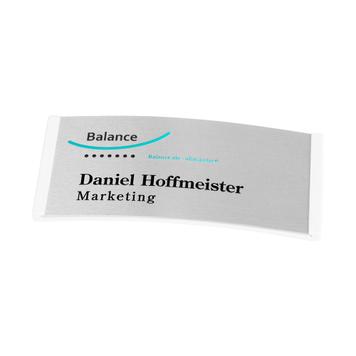 Navneskilt "Balance Alu-Complete" inkl. trykomkostninger