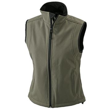 Dame 3-lags softshell vest