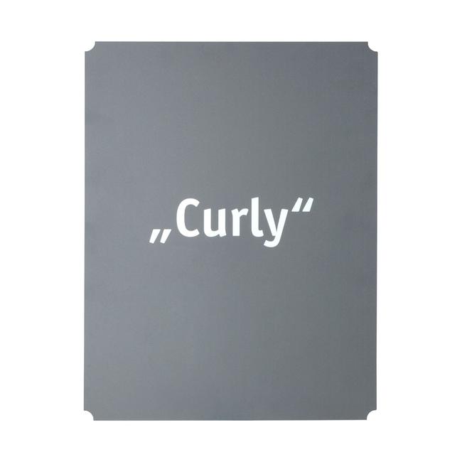 Tryk til søjle og disk "Curly"
