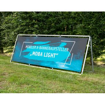Mobilt A-bannerdisplay "Moba Light" til bandereklame