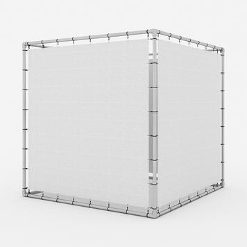 Bannerramme plug-in system Alu Budget 42 "Cube"