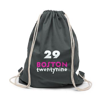 Bomuld rygsæktaske "Boston" med bæresnor