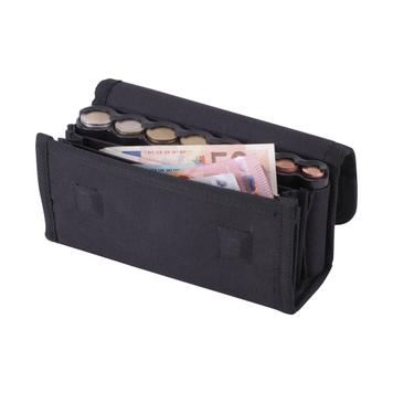 Bæltetaske til pengesedler og møntholder