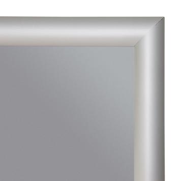 A-skilt, 25 mm profil, sølv, brandhæmmende