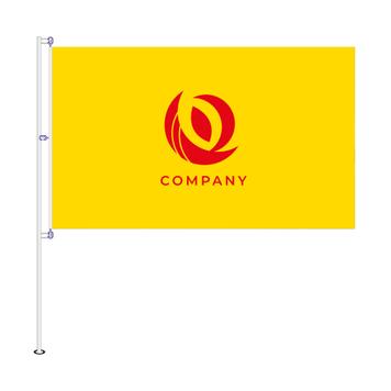 Flag med serigrafisk tryk